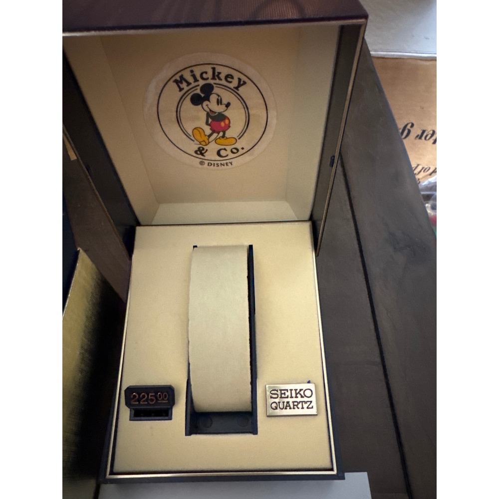 Vintage 1987 Seiko Mickey & Co Disney Watch Box Manuals Warranty Set-No Watch - Picture 2 of 7